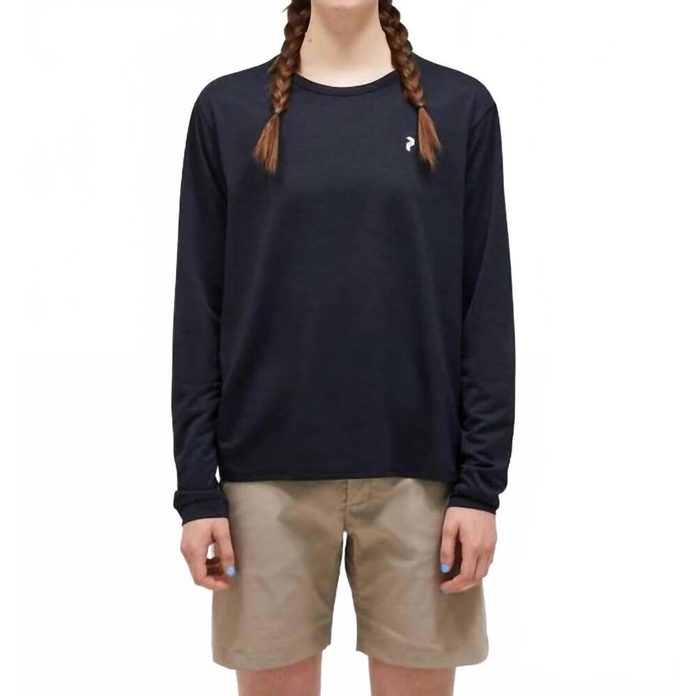NEW PEAK PERFORMANCE trail long sleeve shirt in black